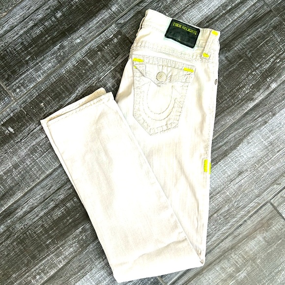 True Religion Jeans Ricky Relaxed Straight Leg Size 33 - Picture 2 of 13